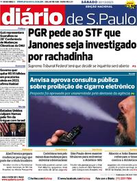 Capa do jornal Diário de São Paulo 02/12/2023