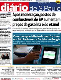 Capa do jornal Diário de São Paulo 03/03/2023