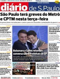 Capa do jornal Diário de São Paulo 03/10/2023