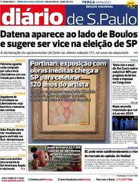 Capa do jornal Diário de São Paulo 04/04/2023