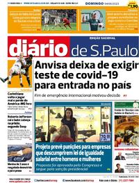 Capa do jornal Diário de São Paulo 04/06/2023