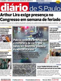 Capa do jornal Diário de São Paulo 04/09/2023