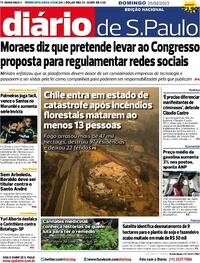 Capa do jornal Diário de São Paulo 05/02/2023