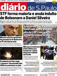 Capa do jornal Diário de São Paulo 05/05/2023