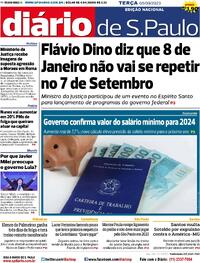 Capa do jornal Diário de São Paulo 05/09/2023