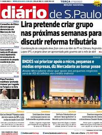 Capa do jornal Diário de São Paulo 07/02/2023