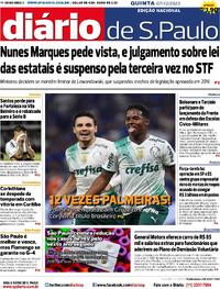 Capa do jornal Diário de São Paulo 07/12/2023