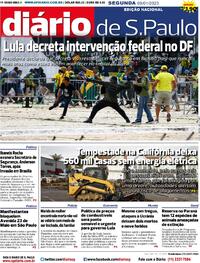 Capa Diário de São Paulo 09/01/2023