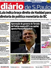Capa do jornal Diário de São Paulo 09/05/2023