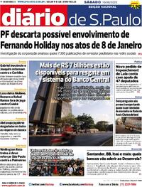 Capa do jornal Diário de São Paulo 10/06/2023