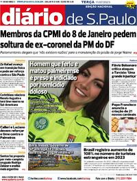 Capa do jornal Diário de São Paulo 11/07/2023