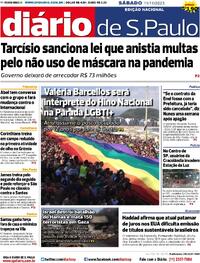 Capa do jornal Diário de São Paulo 11/11/2023