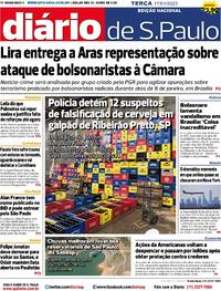 Capa do jornal Diário de São Paulo 17/01/2023