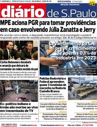 Capa do jornal Diário de São Paulo 17/04/2023