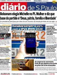 Capa do jornal Diário de São Paulo 17/07/2023