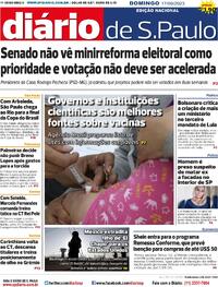 Capa do jornal Diário de São Paulo 17/09/2023