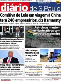 Capa do jornal Diário de São Paulo 19/03/2023