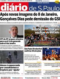 Capa do jornal Diário de São Paulo 20/04/2023