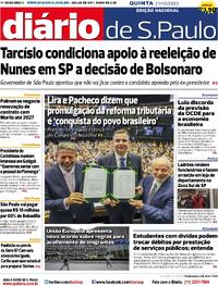 Capa do jornal Diário de São Paulo 21/12/2023