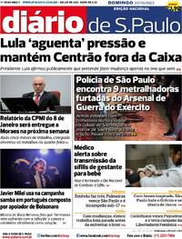 Capa do jornal Diário de São Paulo 22/10/2023