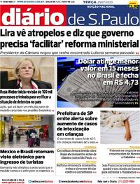 Capa do jornal Diário de São Paulo 25/07/2023