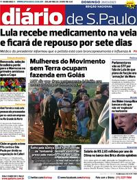 Capa do jornal Diário de São Paulo 26/03/2023