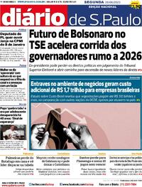 Capa do jornal Diário de São Paulo 26/06/2023