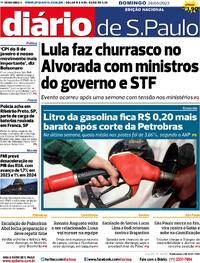 Capa do jornal Diário de São Paulo 28/05/2023