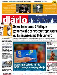 Capa do jornal Diário de São Paulo 28/06/2023