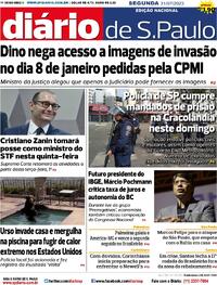 Capa do jornal Diário de São Paulo 31/07/2023