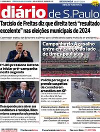 Capa do jornal Diário de São Paulo 08/07/2024