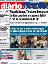Capa do jornal Diário de São Paulo 18/06/2024