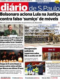 Capa do jornal Diário de São Paulo 24/03/2024