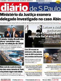 Capa do jornal Diário de São Paulo 28/01/2024