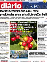 Capa do jornal Diário de São Paulo 01/08/2025