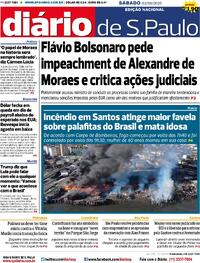 Capa do jornal Diário de São Paulo 02/08/2025