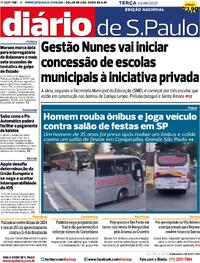 Capa do jornal Diário de São Paulo 03/06/2025