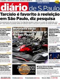 Capa do jornal Diário de São Paulo 03/12/2025