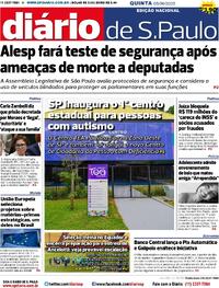 Capa do jornal Diário de São Paulo 05/06/2025