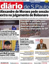 Capa do jornal Diário de São Paulo 06/09/2025