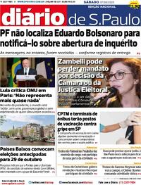 Capa do jornal Diário de São Paulo 07/06/2025