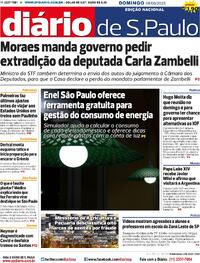 Capa do jornal Diário de São Paulo 08/06/2025