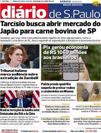 Capa do jornal Diário de São Paulo 09/08/2025