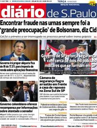 Capa do jornal Diário de São Paulo 10/06/2025