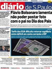 Capa do jornal Diário de São Paulo 11/08/2025