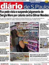 Capa do jornal Diário de São Paulo 12/10/2025