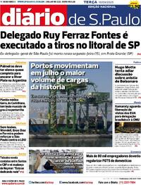 Capa do jornal Diário de São Paulo 16/09/2025