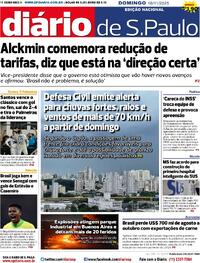 Capa do jornal Diário de São Paulo 16/11/2025