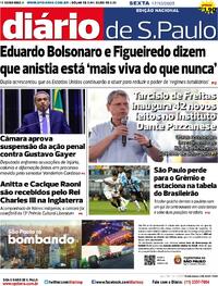 Capa do jornal Diário de São Paulo 17/10/2025