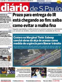 Capa Diário de São Paulo 19/05/2025